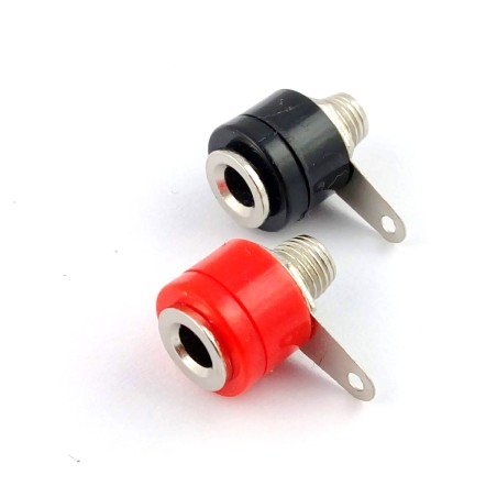 2x Gniazdo bananowe 4mm x15mm AL2321 (para!)