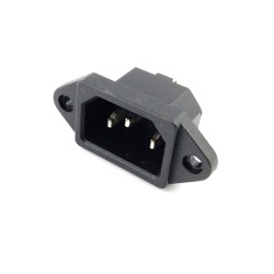 Gniazdo AC IEC męskie 3 pin przykręcane
