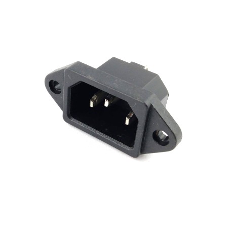 Gniazdo AC IEC męskie 3 pin przykręcane