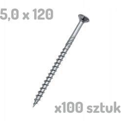 Wurth Wupofast PZ 2 Wkręt do drewna 5x120/70 5x120mm x 100 sztuk