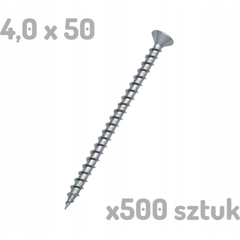 Wurth 4x50 wkręt do płyty wiórowej Wupofast 4,0x50/45 x500 sztuk