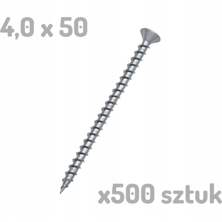 Wurth 4x50 wkręt do płyty wiórowej Wupofast 4,0x50/45 x500 sztuk