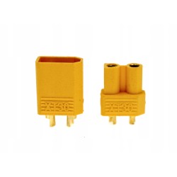 Konektor XT30 - para (gniazdo+wtyk) komplet Yellow