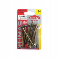 WKRĘTY DO DREWNA HARTOWANE 5x70mm PZ blister BWK Wkręt-met 9 szt.