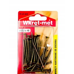 Wkręty hartowane do drewna 3,5x45mm PZ-2 x25 sztuk