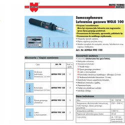 WURTH Lutownica gazowa z samozapłonem WGLG 100 0984990100