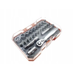 Zestaw kluczy nasadowych z grzechotką Werckmann 25 elementów