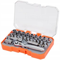 Zestaw kluczy nasadowych z grzechotką Werckmann 25 elementów