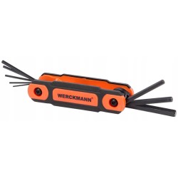 Składany zestaw kluczy imbusowych Werckmann od 1,5 do 8 mm 8 kluczy