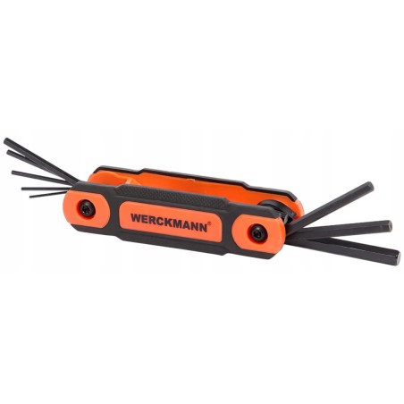 Składany zestaw kluczy imbusowych Werckmann od 1,5 do 8 mm 8 kluczy