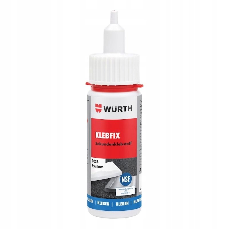 Klej cyjanoakrylowy superszybki klej Wurth 50g | 0893090