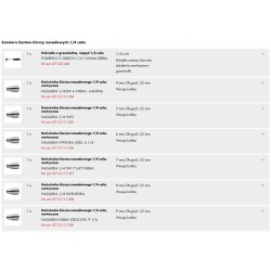 Wurth Zestaw klucz nasadowych sześciokątnych 1/4″ 16 sztuk (09651116)