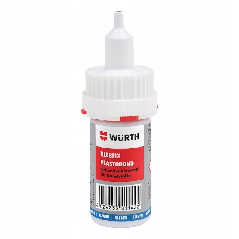 Klej błyskawiczny Wurth Plastobond 20ml | 0893091